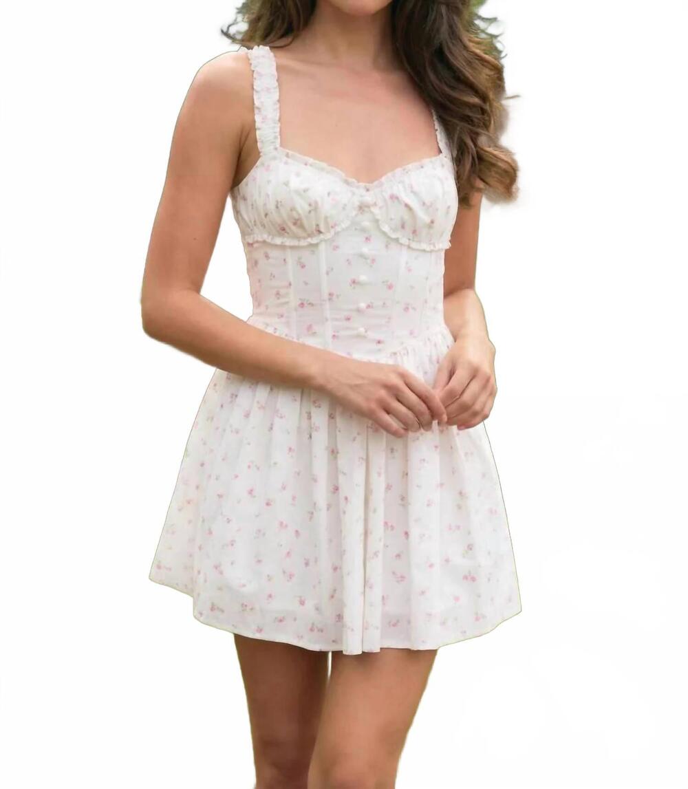 NEW AMY JANE LONDON jasmine mini dress in petal whisper